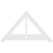 Ekena Millwork Pitch Artisan Architectural Grade PVC Gable Pediment, 36"W x 21"H x 1"P (14/12) GPP036X021X100ART - alternate 3
